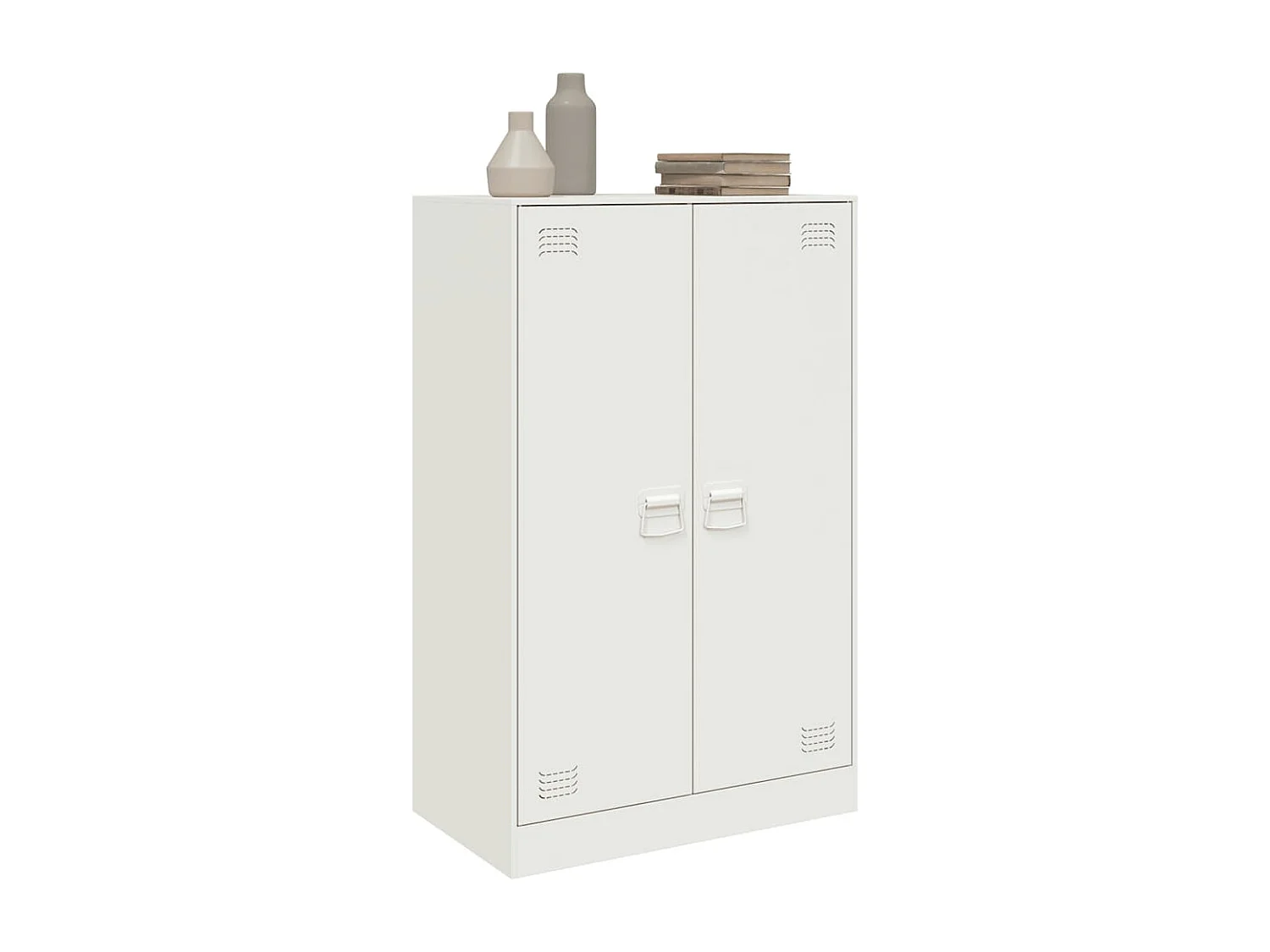 Credenza | Buffet | Armadio Bianca 67x39x107 cm in Acciaio