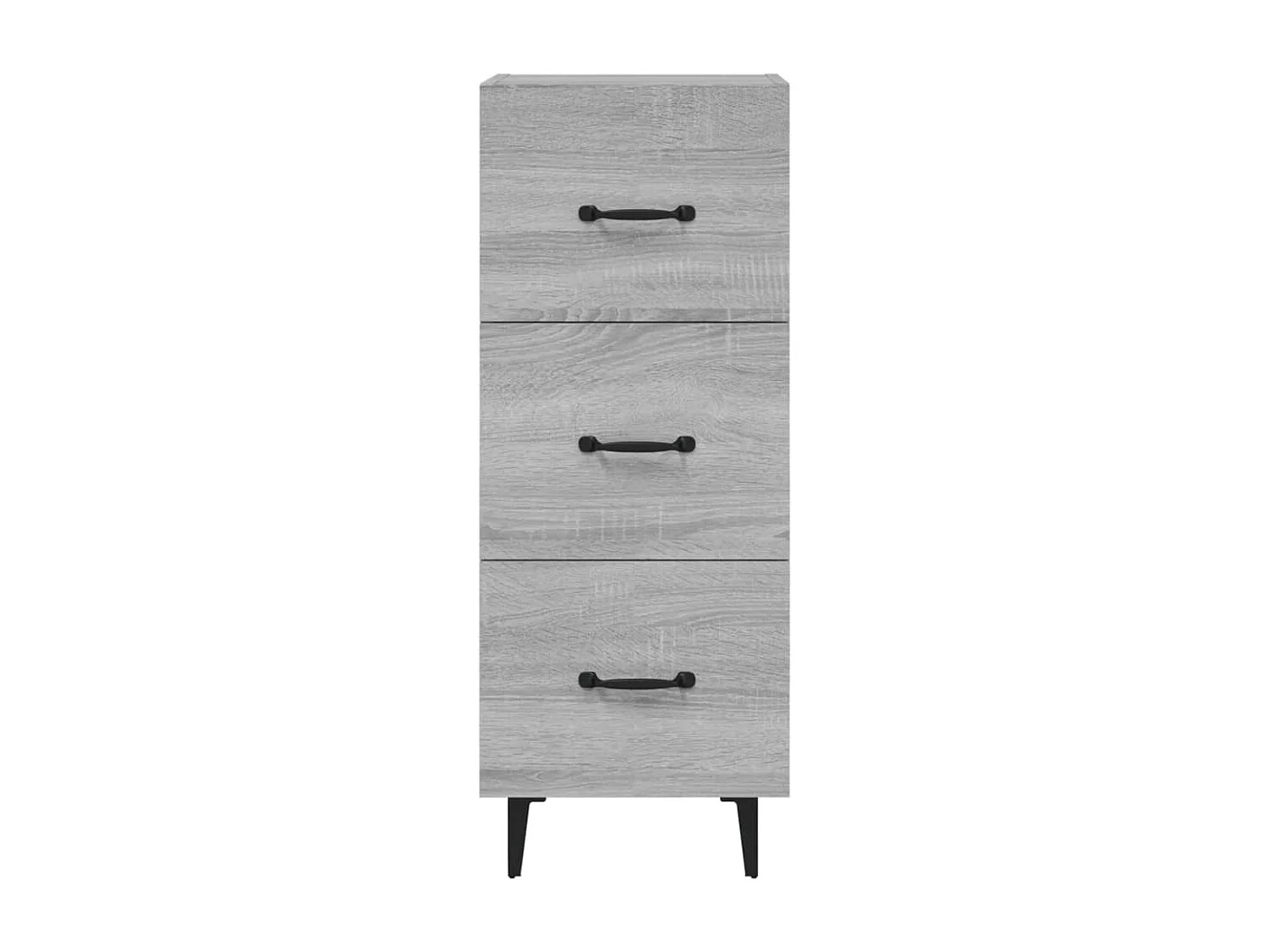 Buffet | Sideboard | Dressoir 34,5x34x90 cm bewerkt hout grijs sonoma eikenkleurig