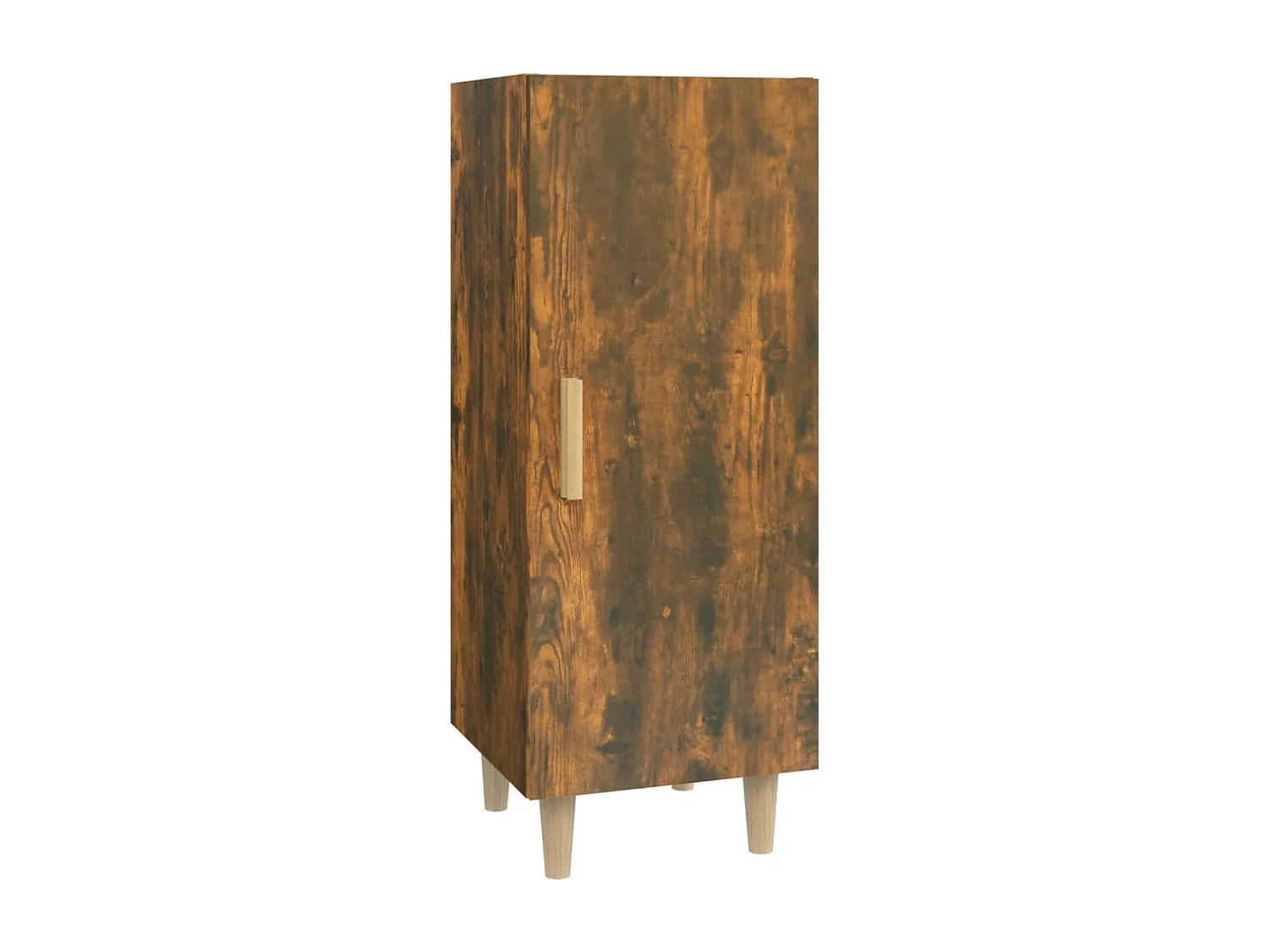 Buffet | Bahut | Meuble de rangement Chêne fumé 34,5x34x90 cm Bois d'ingénierie