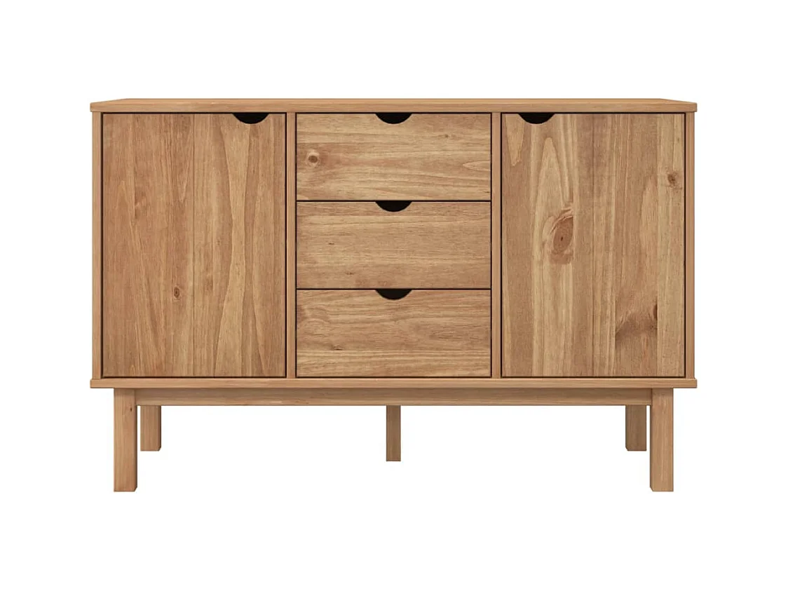 Buffet | Commode à tiroir | Meuble de rangement OTTA 113,5x43x73 cm Bois massif de pin