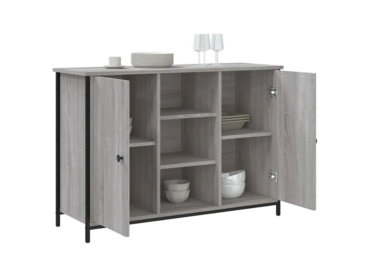 Credenza | Buffet | Armadio Grigio Sonoma 100x35x70 cm in Legno Multistrato