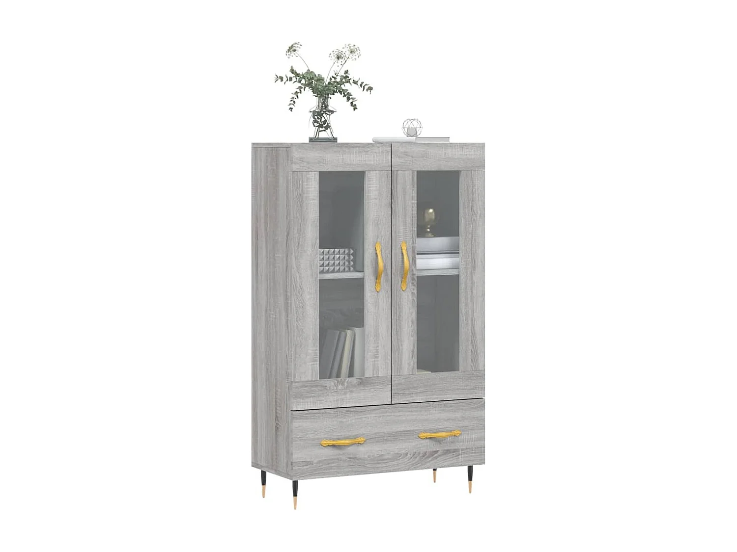 Buffet | Bahut | Meuble de rangement haut sonoma gris 69,5x31x115 cm bois d'ingénierie