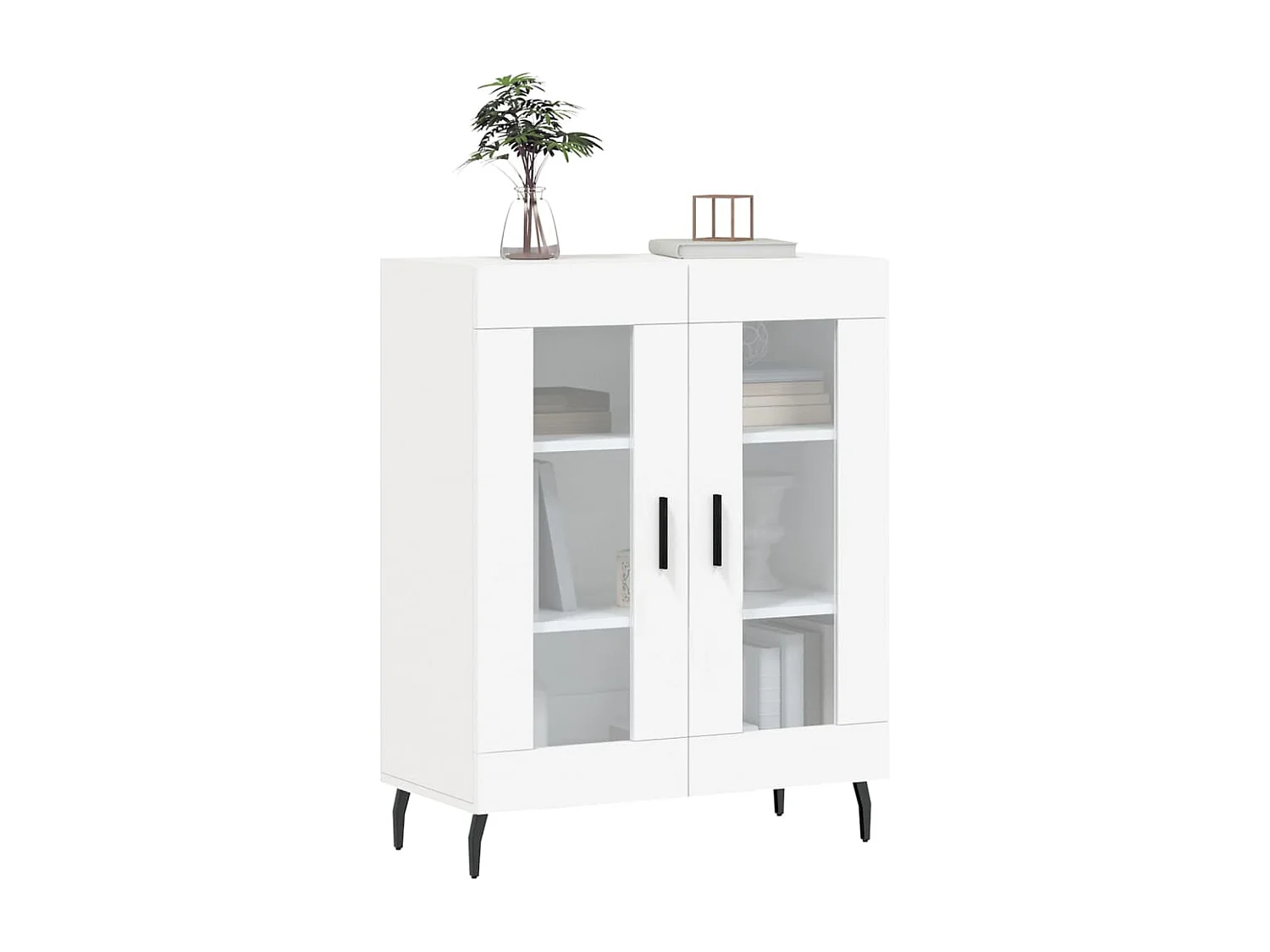Buffet | Bahut | Meuble de rangement blanc 69,5x34x90 cm bois d'ingénierie