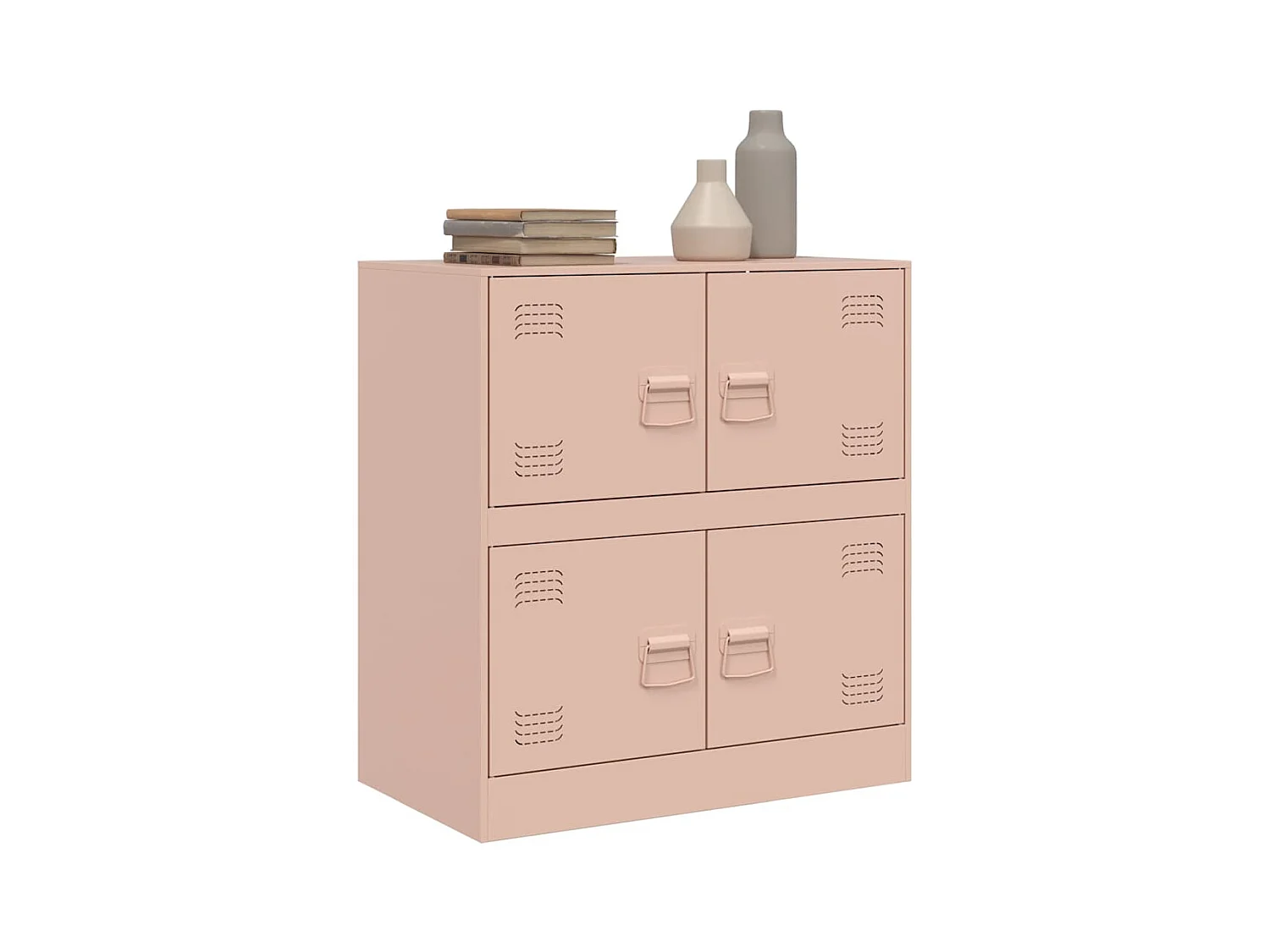 Credenza | Buffet | Armadio Rosa 67x39x73 cm in Acciaio