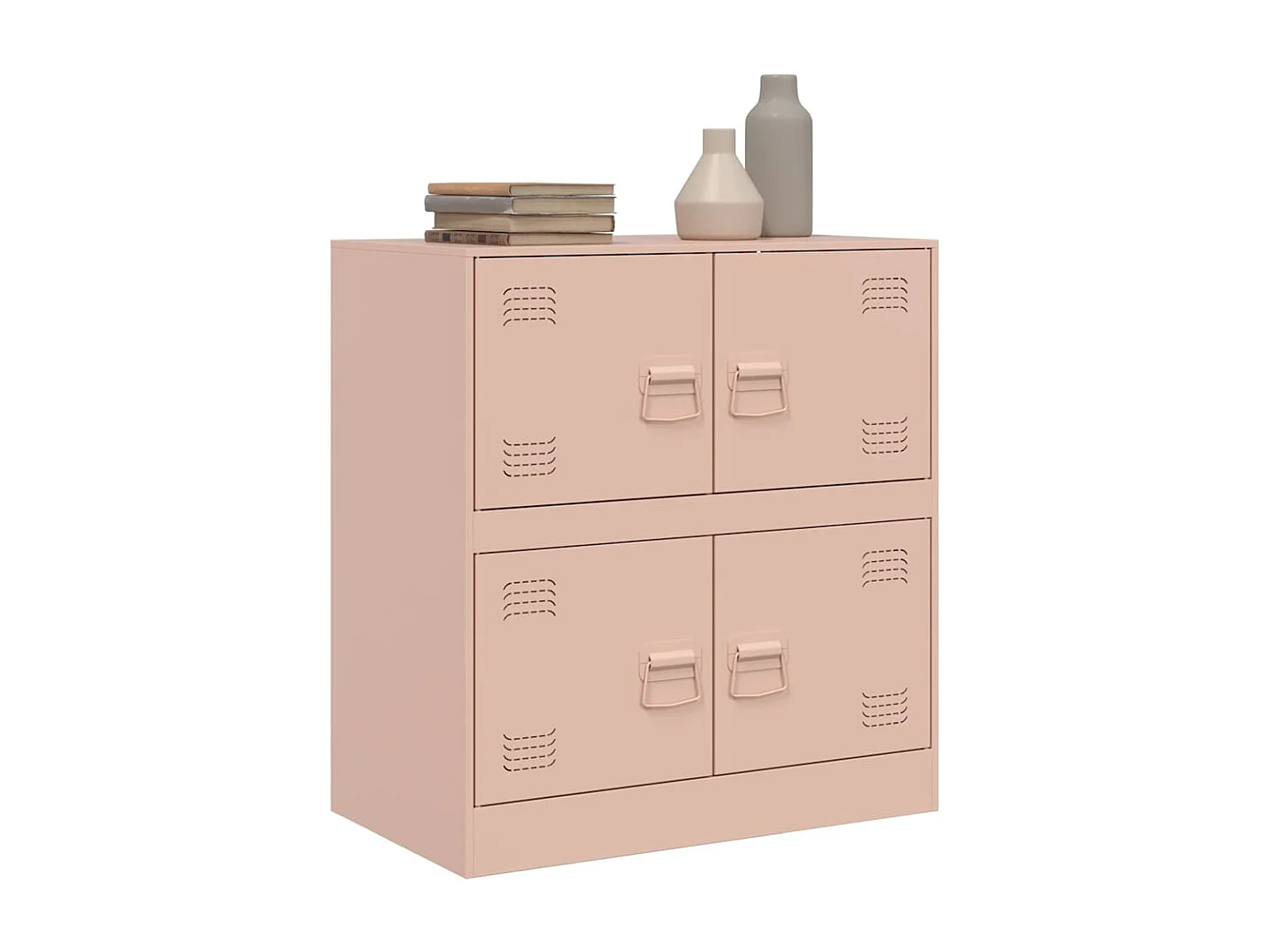 Buffet | Bahut | Meuble de rangement rose 67x39x73 cm acier