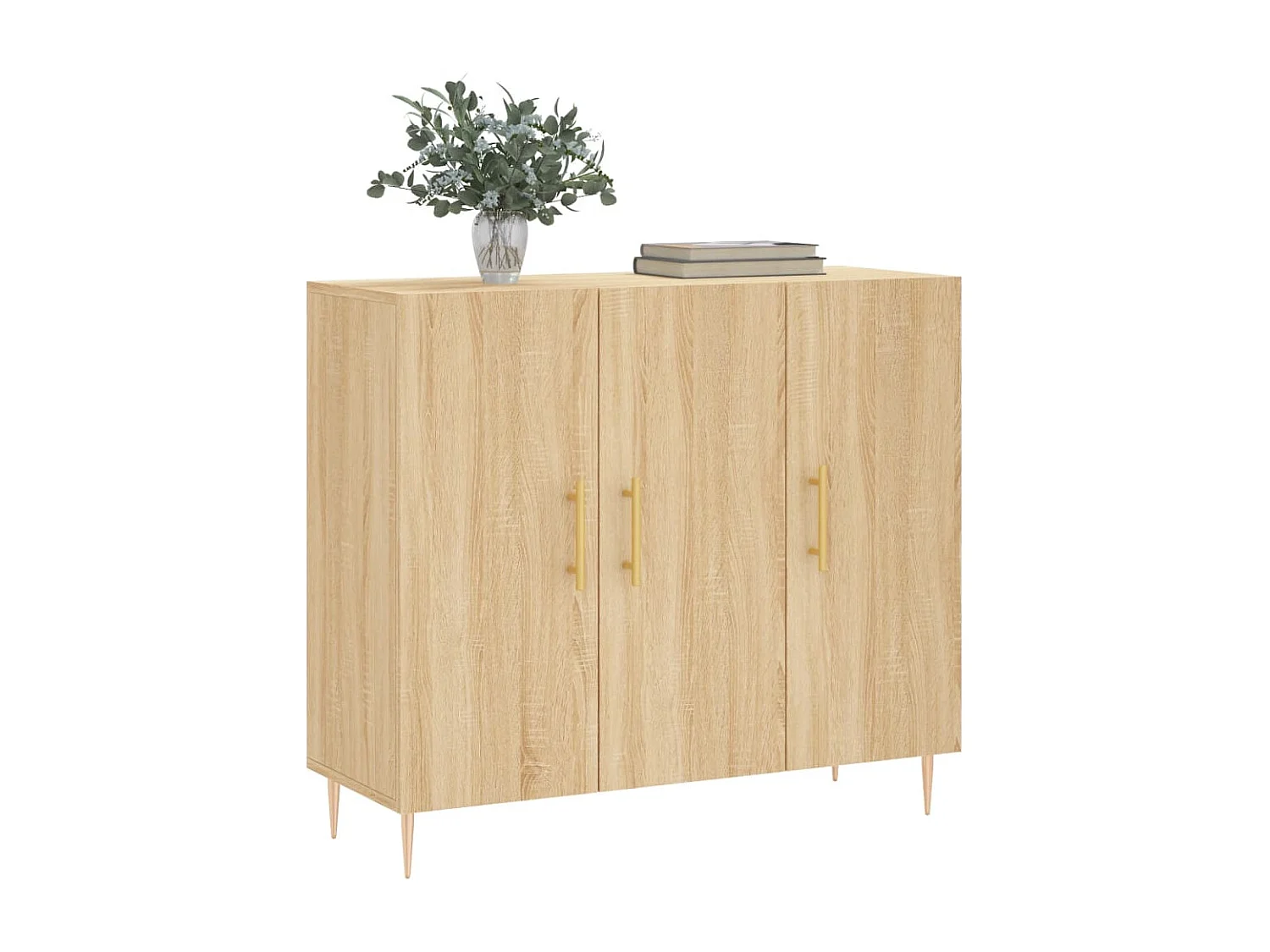 Buffet | Bahut | Meuble de rangement chêne sonoma 90x34x80 cm bois d'ingénierie