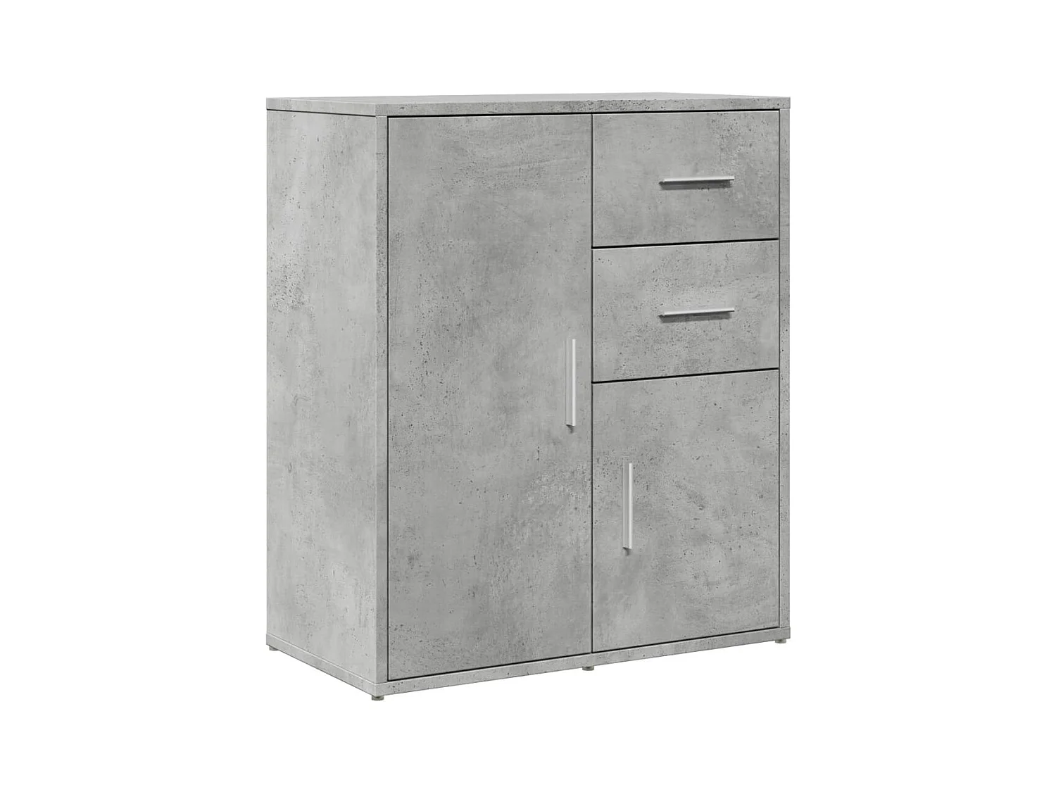 Buffets | Bahuts | Meuble de rangement 2 pcs gris béton 60x31x70 cm bois d'ingénierie