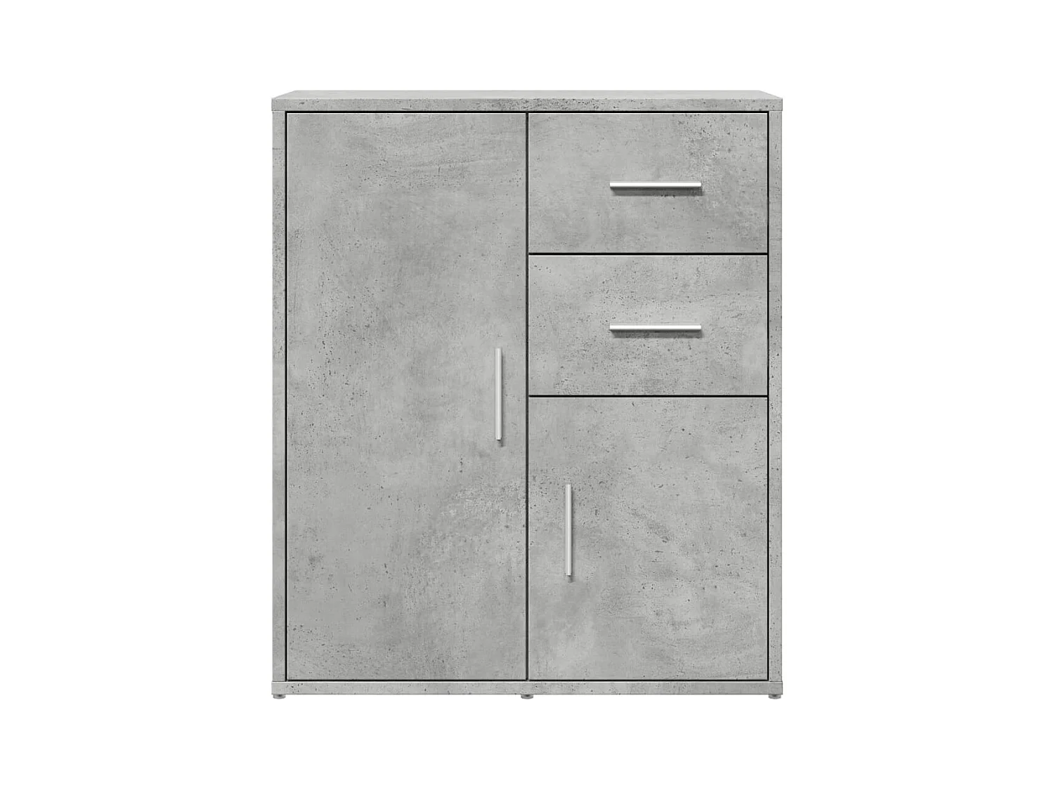 Buffets | Bahuts | Meuble de rangement 2 pcs gris béton 60x31x70 cm bois d'ingénierie