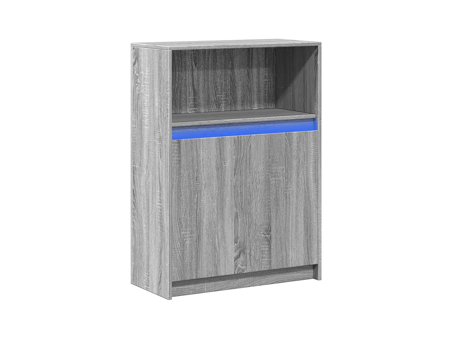 Buffet | Bahut | Meuble de rangement avec LED sonoma gris 72x34x100 cm bois d'ingénierie