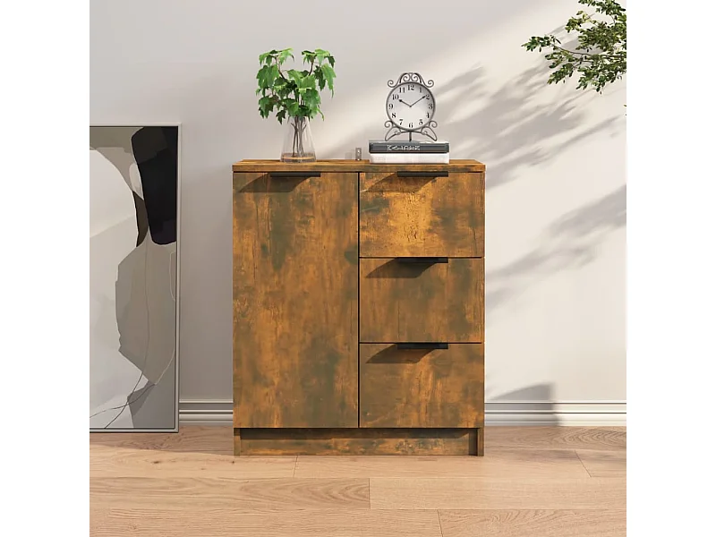 Credenza | Buffet | Armadio Rovere Fumo 60x30x70 cm in Legno tecnico