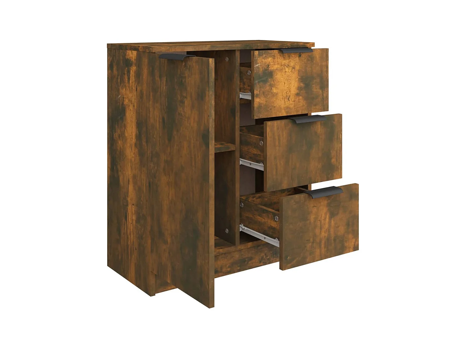 Buffet | Bahut | Meuble de rangement Chêne fumé 60x30x70 cm Bois d'ingénierie