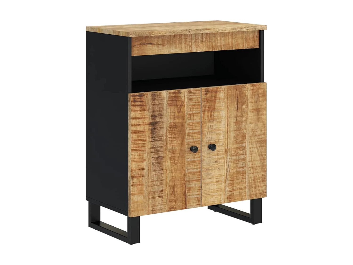 Buffet | Bahut | Meuble de rangement avec 2 portes 60x33x75 cm bois massif de manguier