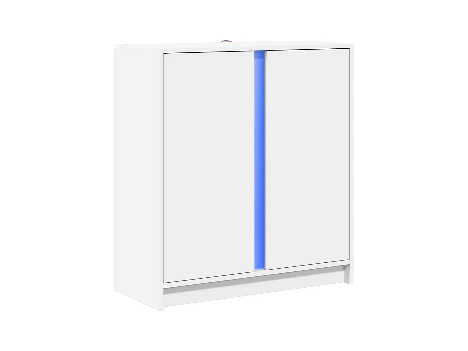 Buffet | Bahut | Meuble de rangement avec LED blanc 77x34x85 cm bois d'ingénierie