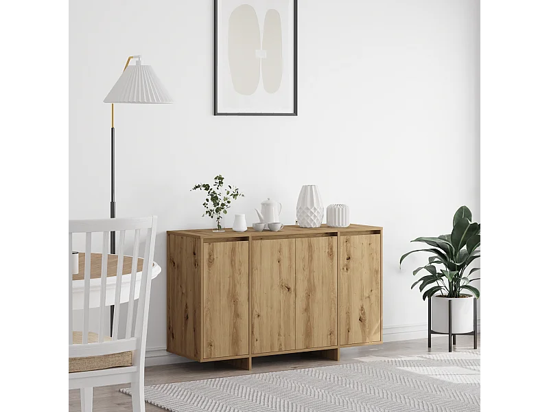 Buffet | Bahut | Meuble de rangement en chêne Fait main bois d'ingénierie 120 x 41 x 75 cm