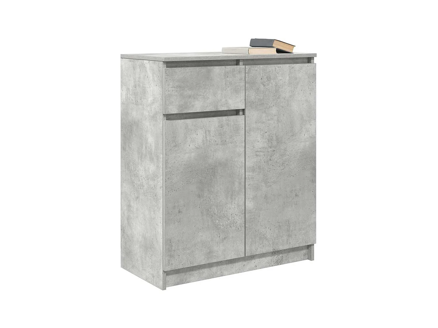 Credenza | Buffet | Armadio con Cassetto Grigio Cemento 71x35x84 cm in Truciolato