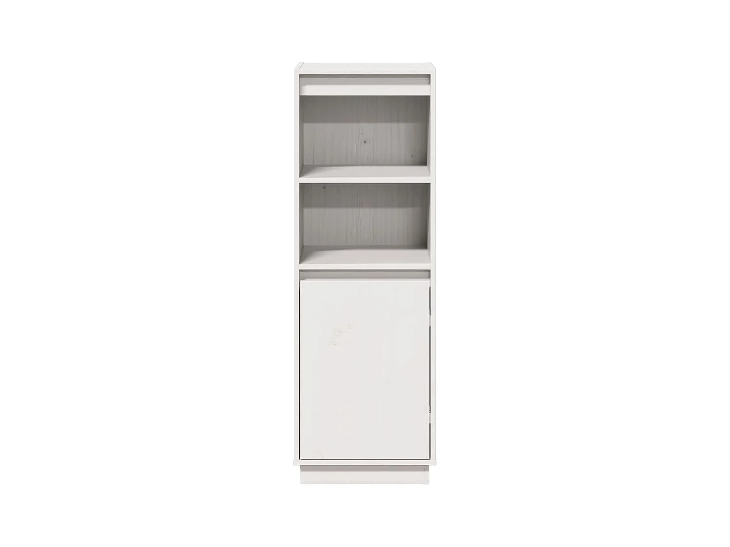 Buffet | Bahut | Meuble de rangement haut Blanc 37x34x110 cm Bois massif de pin