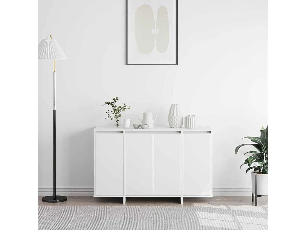 Buffet | Bahut | Meuble de rangement blanc Blanc Bois d'ingénierie 120 x 41 x 75 cm