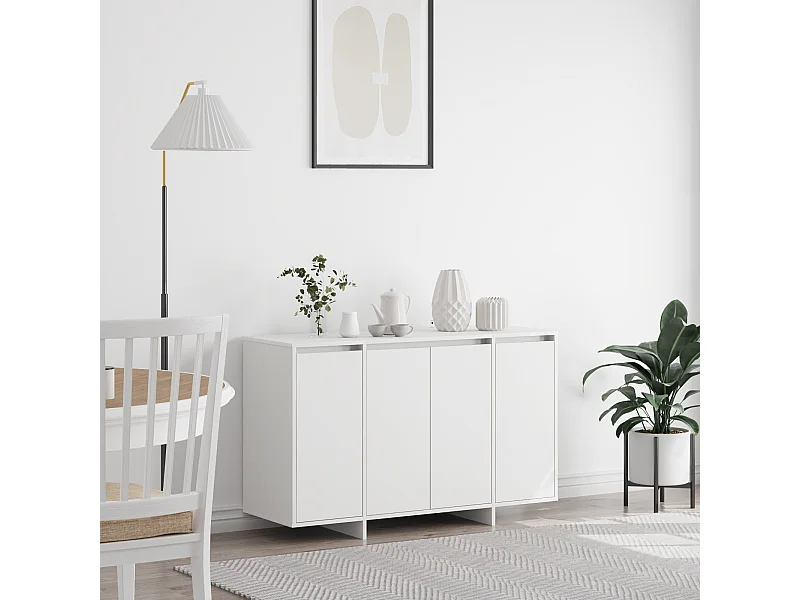 Buffet | Bahut | Meuble de rangement blanc Blanc Bois d'ingénierie 120 x 41 x 75 cm