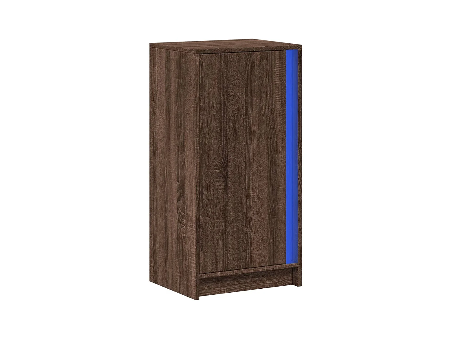 Buffet | Bahut | Meuble de rangement avec LED chêne marron 42,5x34x85 cm bois d'ingénierie