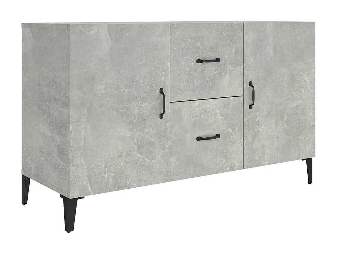 Buffet | Bahut | Meuble de rangement gris béton 100x36x60 cm bois d'ingénierie