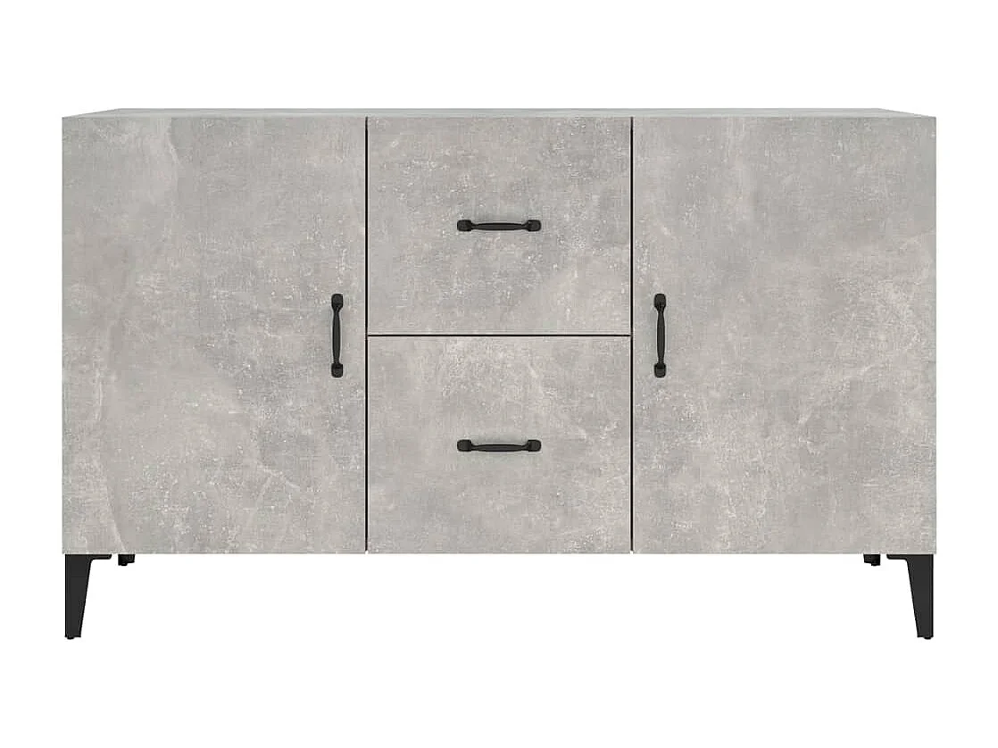 Buffet | Bahut | Meuble de rangement gris béton 100x36x60 cm bois d'ingénierie