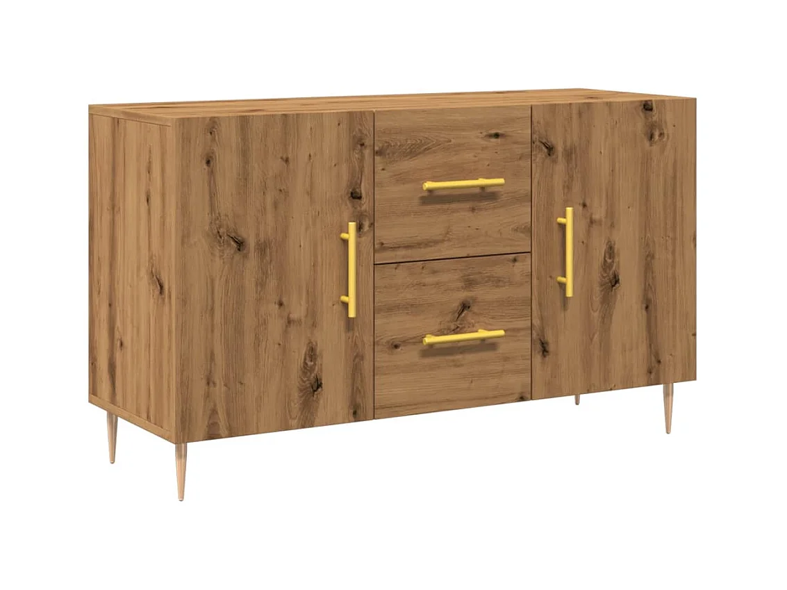 Credenza | Buffet | Armadio Rovere Artigianale 100x36x60 cm in Legno Multistrato