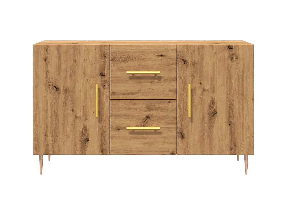 Credenza | Buffet | Armadio Rovere Artigianale 100x36x60 cm in Legno Multistrato