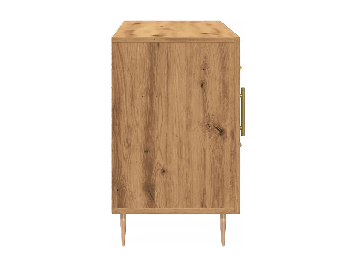 Buffet | Bahut | Meuble de rangement chêne artisanal 100x36x60 cm bois d'ingénierie