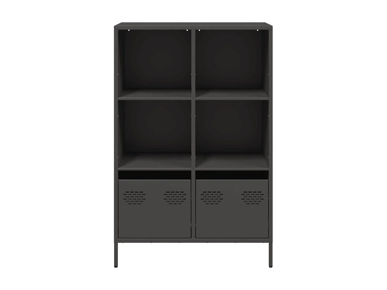Credenza | Buffet | Armadio Nera 68x39x103,5 cm in Acciaio