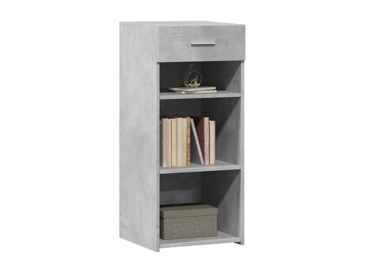 Buffet | Bahut | Meuble de rangement gris béton 40x42,5x93 cm bois d'ingénierie