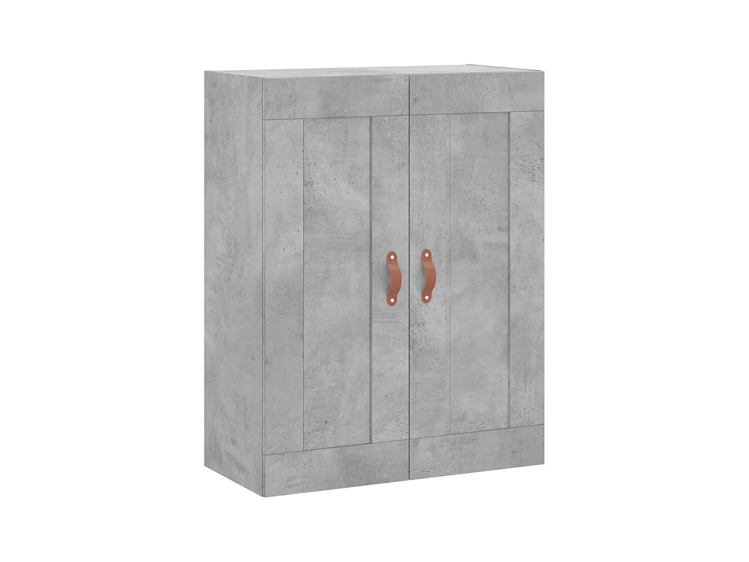 Buffet | Bahut | Meuble de rangement haut Gris béton 69,5x34x180 cm Bois d'ingénierie
