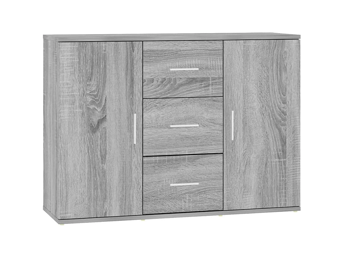 Buffet | Bahut | Meuble de rangement Sonoma gris 91x29,5x65 cm Bois d'ingénierie