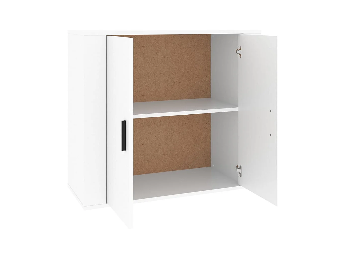 Credenza | Buffet | Armadio Bianca 80x33x70 cm in Legno Multistrato