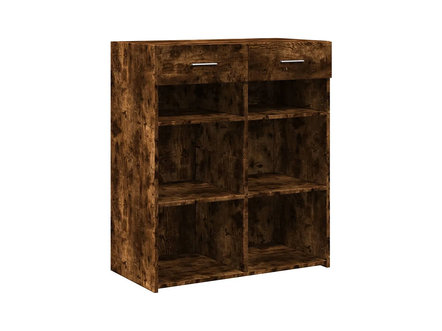 Buffet | Bahut | Meuble de rangement chêne fumé 80x42,5x93 cm bois d'ingénierie