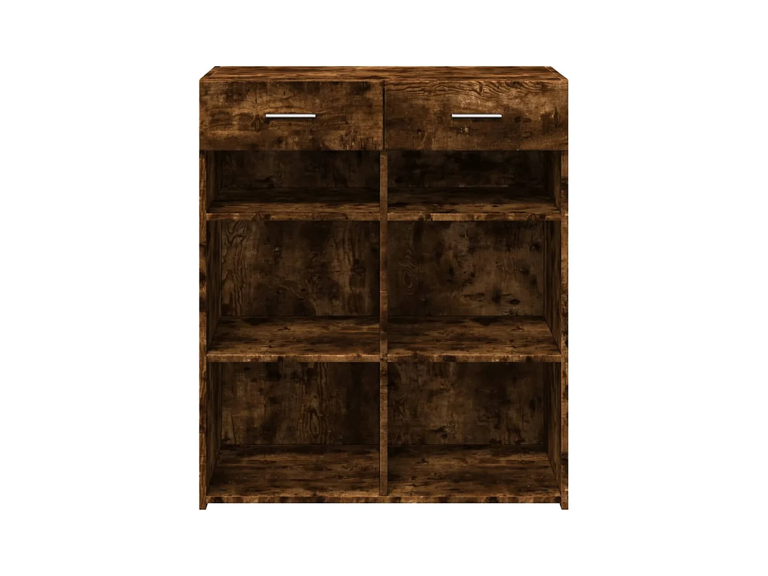 Buffet | Bahut | Meuble de rangement chêne fumé 80x42,5x93 cm bois d'ingénierie