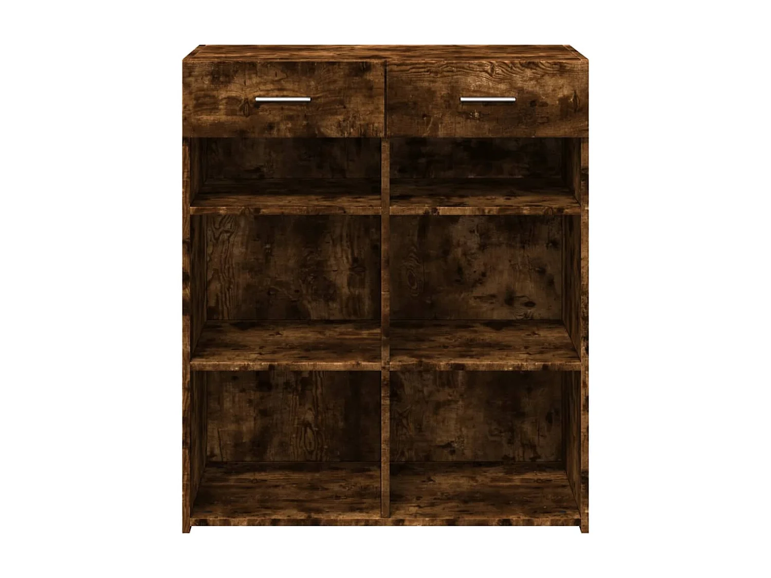Buffet | Bahut | Meuble de rangement chêne fumé 80x42,5x93 cm bois d'ingénierie