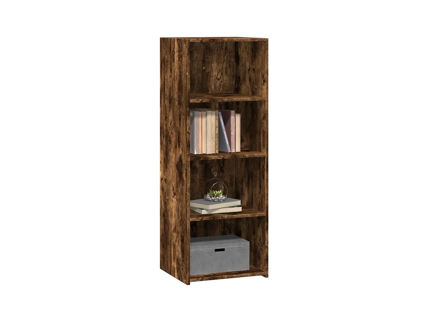 Buffet | Bahut | Meuble de rangement haut chêne fumé 45x41x124 cm bois d'ingénierie