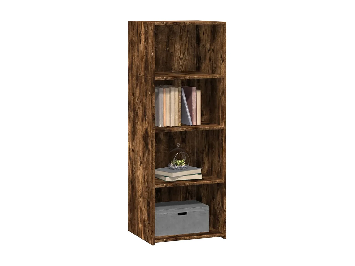 Buffet | Bahut | Meuble de rangement haut chêne fumé 45x41x124 cm bois d'ingénierie