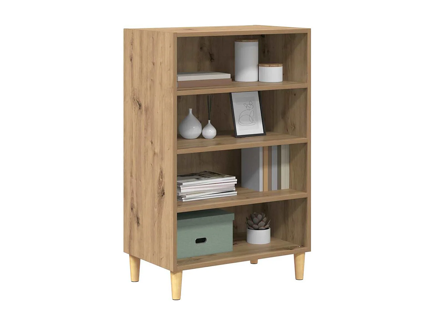 Buffet | Bahut | Meuble de rangement chêne artisanal 57 x 35 x 90 cm Bois d'ingénierie