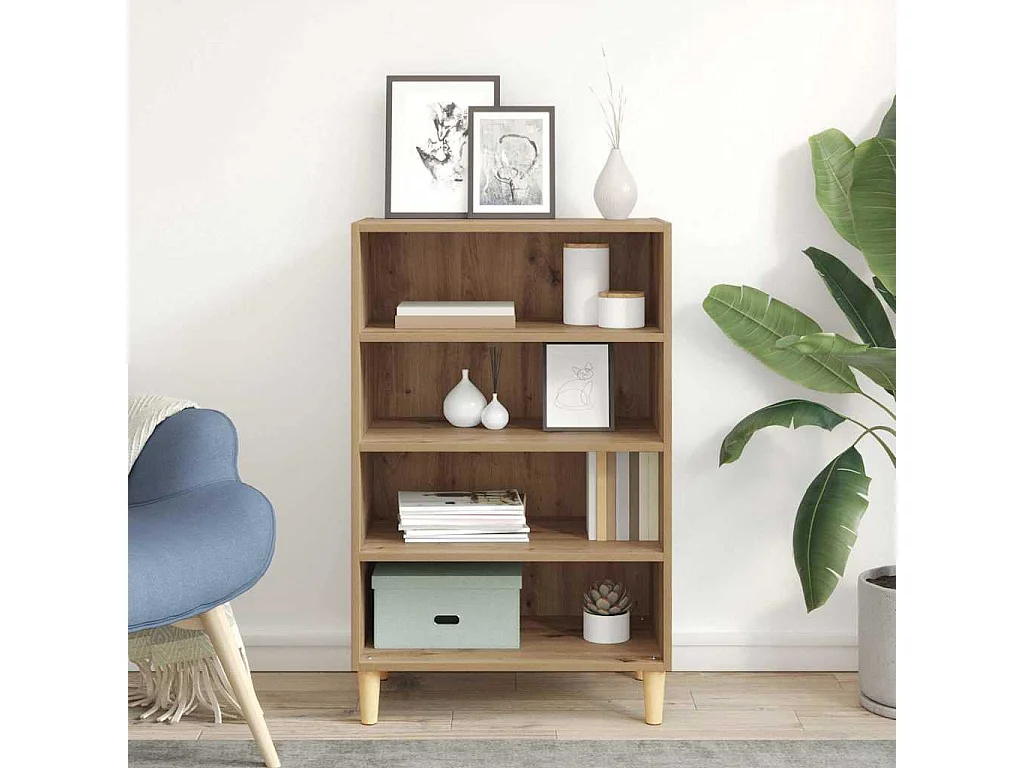 Buffet | Bahut | Meuble de rangement chêne artisanal 57 x 35 x 90 cm Bois d'ingénierie