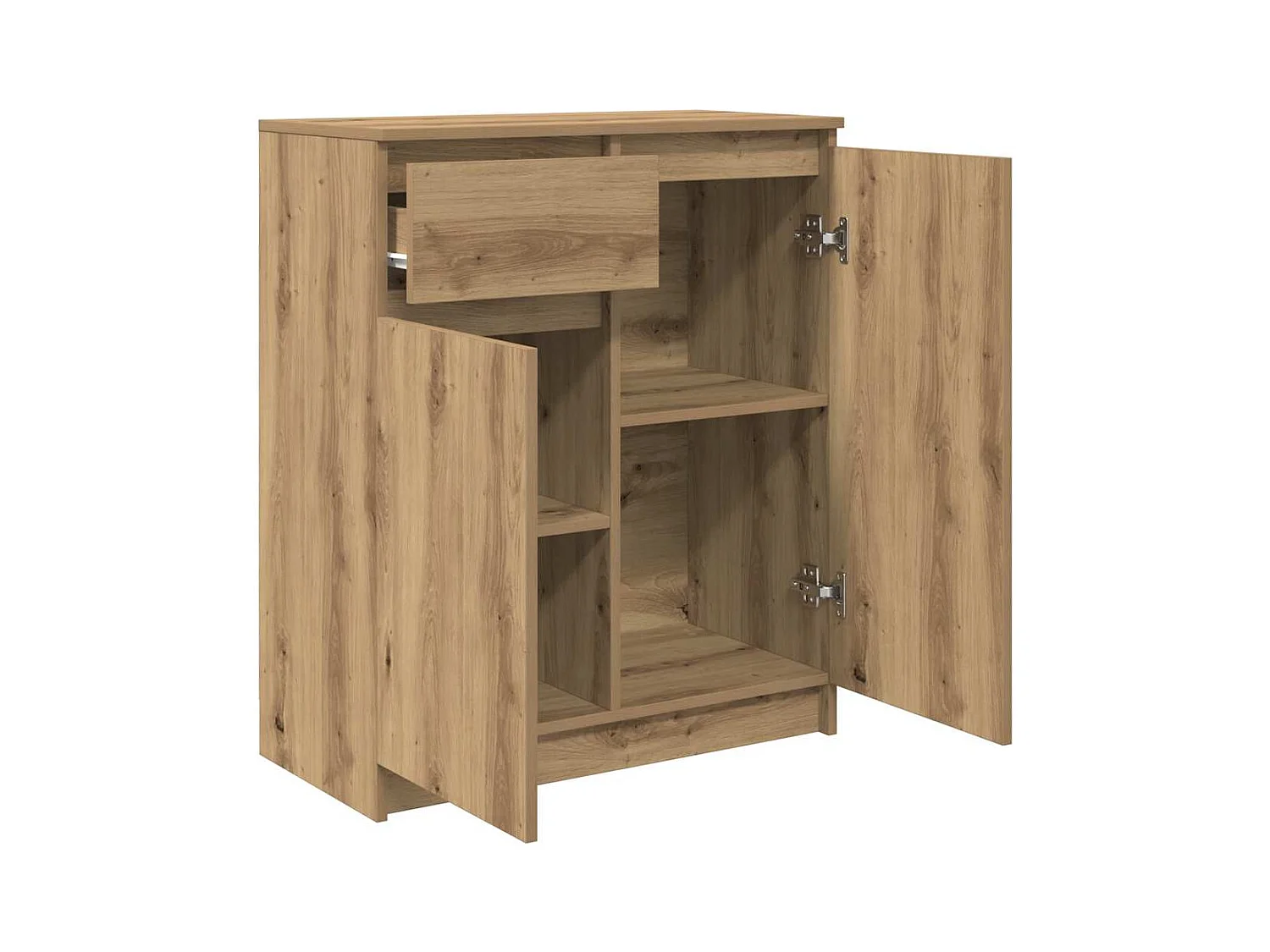 Buffet | Commode à tiroir | Meuble de rangement avec tiroir chêne artisanal 71x35x84 cm bois ingénierie