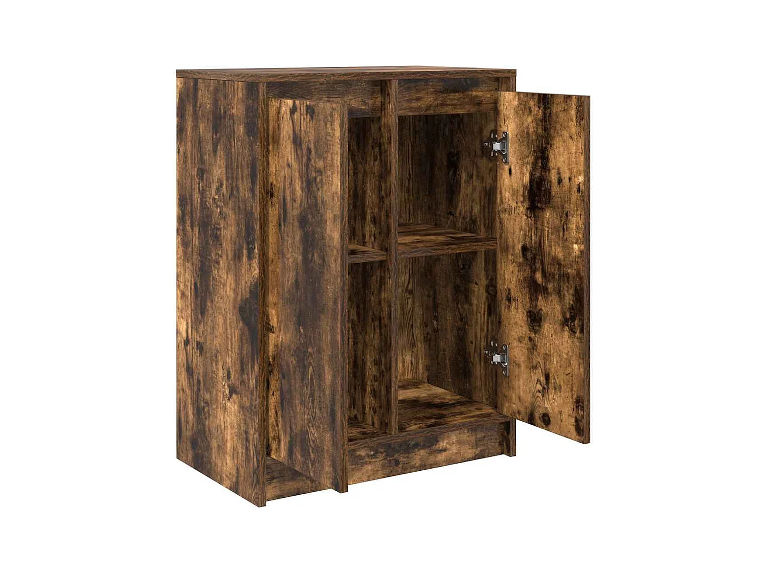 Buffet | Bahut | Meuble de rangement chêne fumé 57x34x76 cm bois d'ingénierie