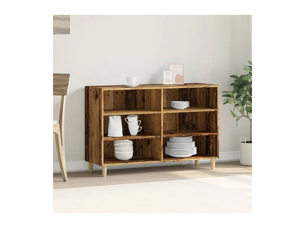 Buffet | Bahut | Meuble de rangement vieux bois 103,5x35x70 cm bois d'ingénierie