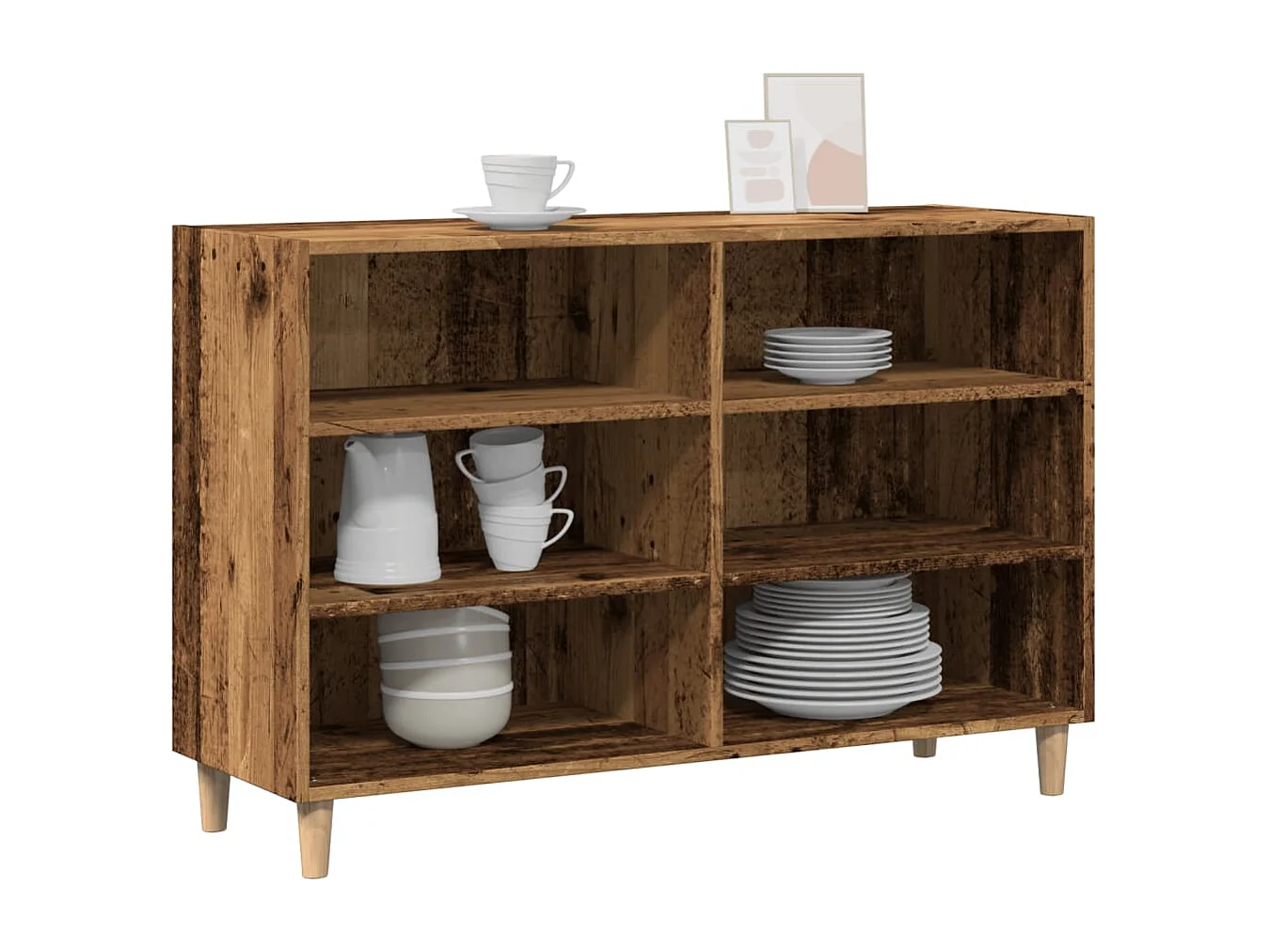 Buffet | Bahut | Meuble de rangement vieux bois 103,5x35x70 cm bois d'ingénierie