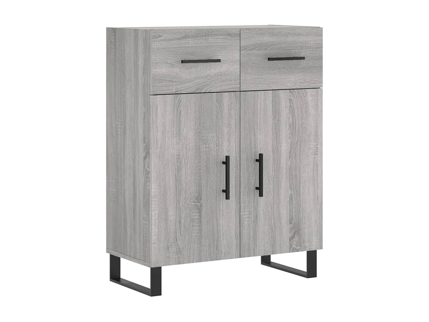 Buffet | Sideboard | Dressoir 69,5x34x90 cm bewerkt hout grijs sonoma eikenkleurig