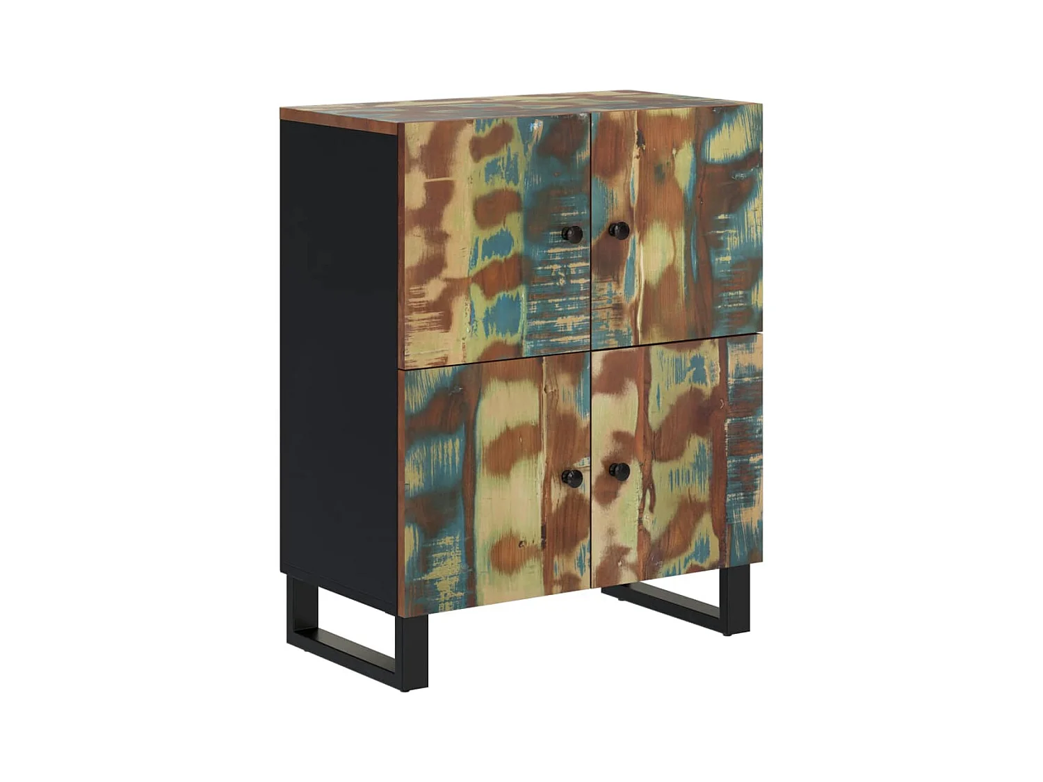 Buffet | Bahut | Meuble de rangement avec 4 portes 60x33x75 cm bois massif de récupération