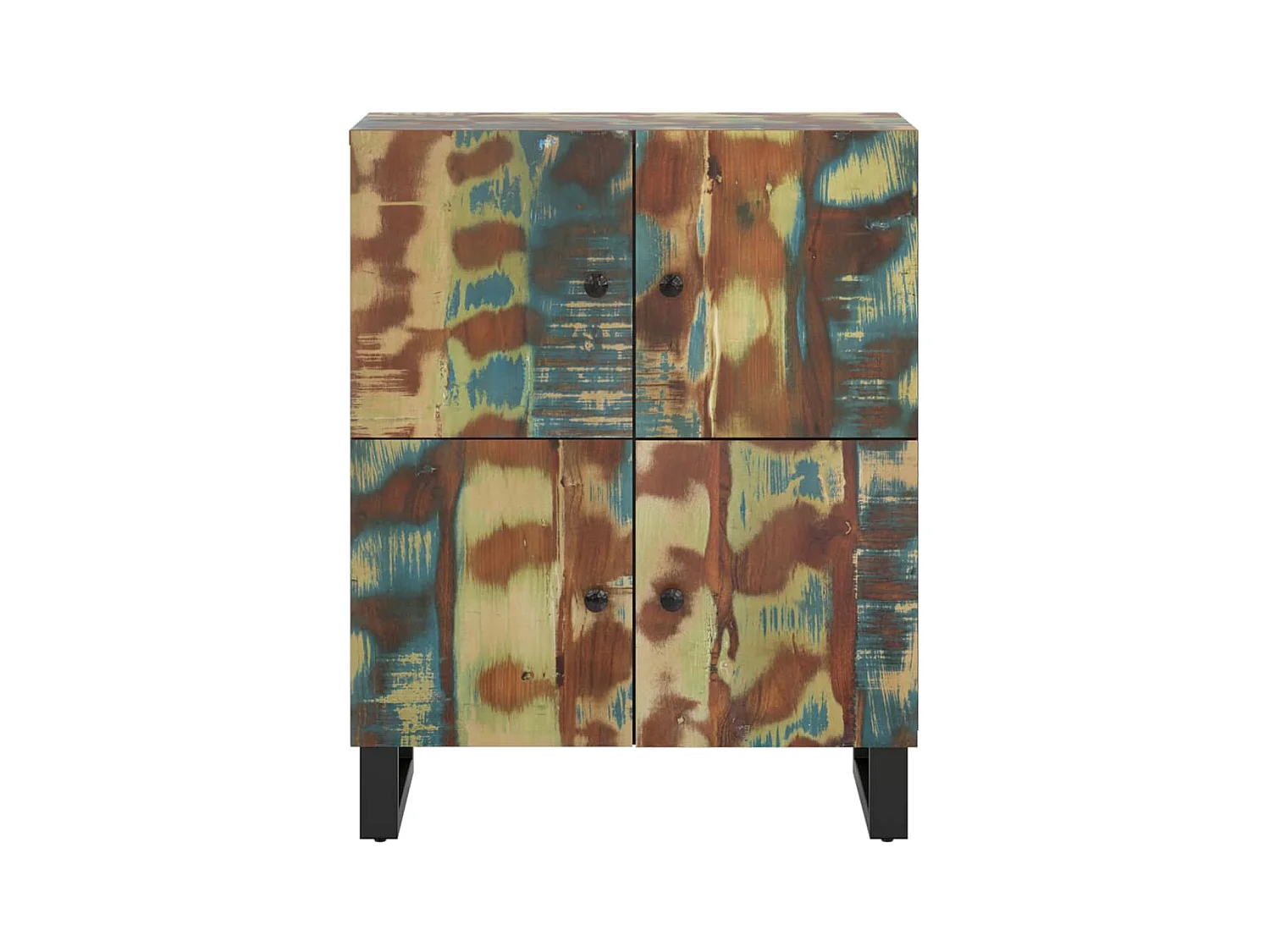 Credenza | Buffet | Armadio con 4 Ante 60x33x75 cm in Legno Massello di Recupero