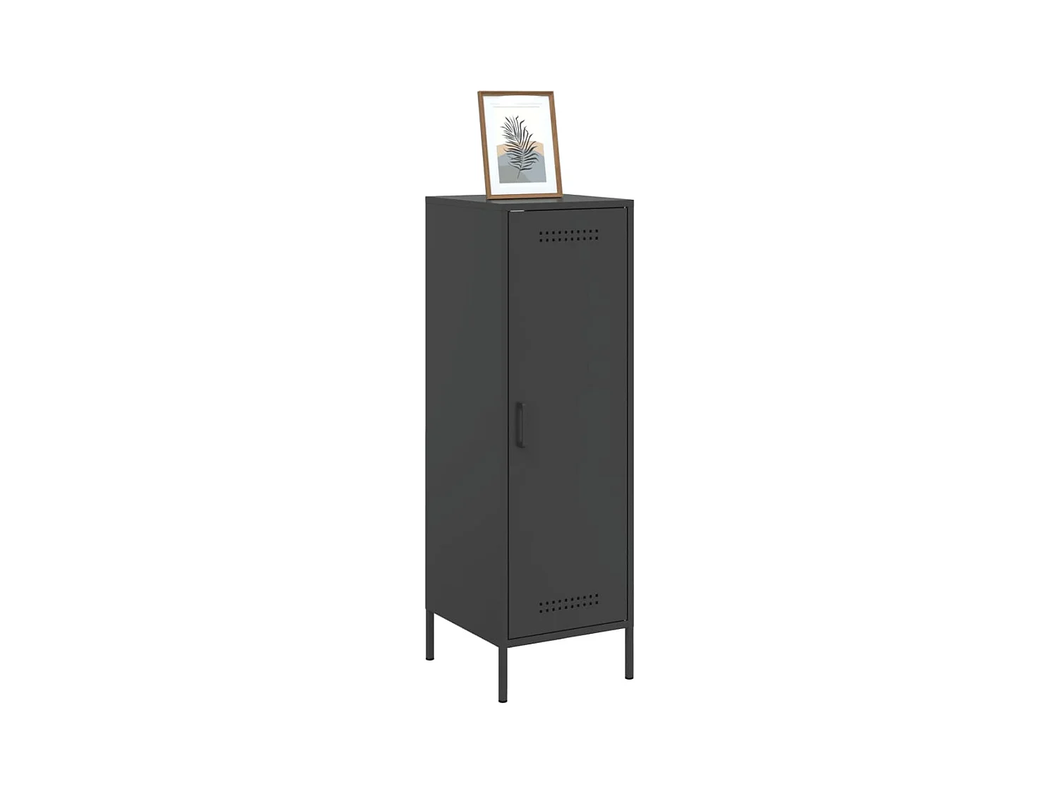 Credenza | Buffet | Armadio Nera 36x39x113 cm in Acciaio