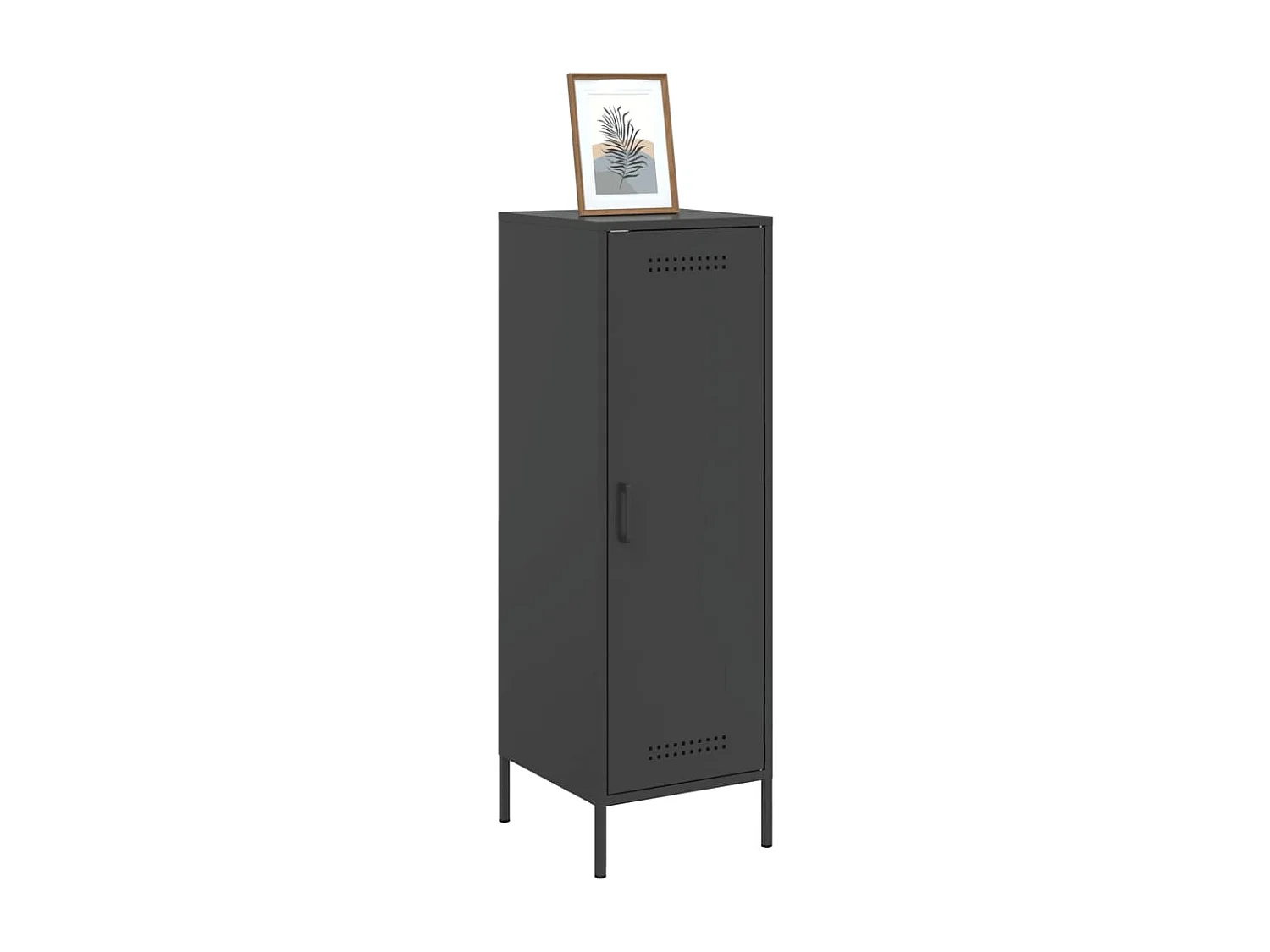 Credenza | Buffet | Armadio Nera 36x39x113 cm in Acciaio
