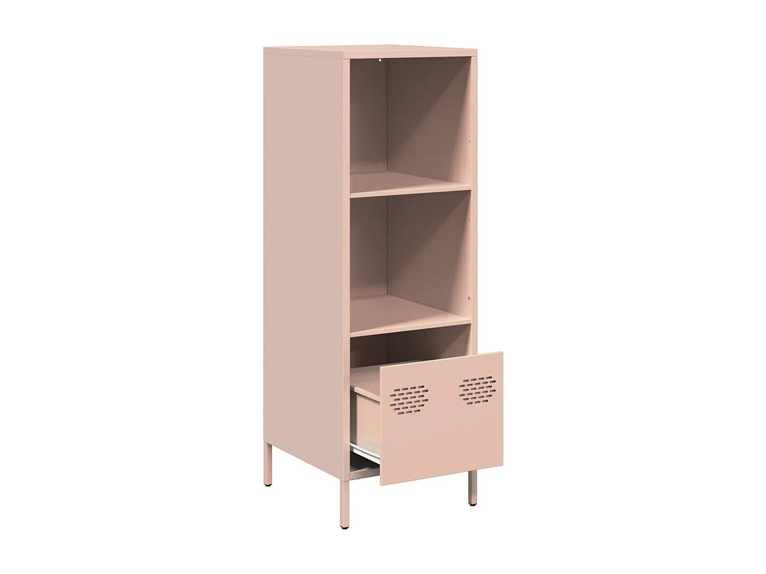 Credenza | Buffet | Armadio Rosa 35x39x103,5 cm in Acciaio